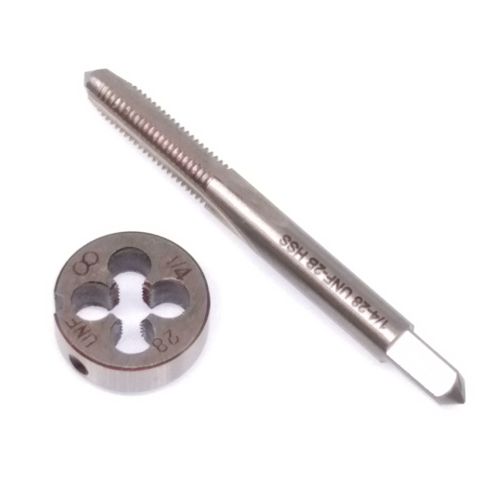 US Stock HSS 1/4-28 Tap & 1/4-28 Die Right Hand