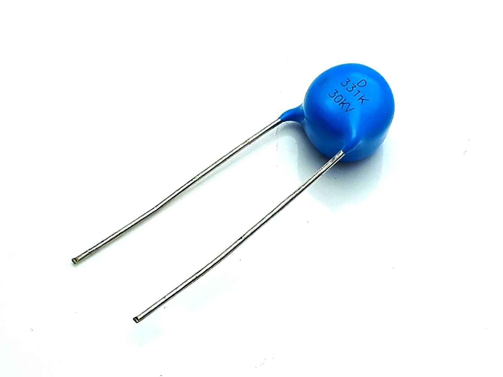US Stock 5pcs High Voltage Ceramic Disc Capacitors 330pf 0.33nf 331 30000V 30KV