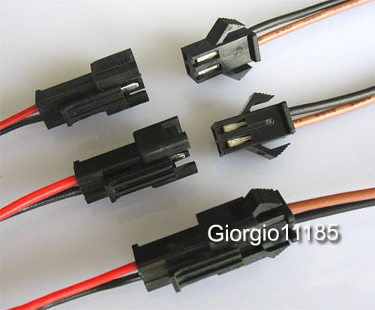 US Stock 10 pairs 2 Way EL-2P Multipole Connectors With Wire