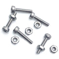 US Stock 50x M2 x 10mm Hex Socket Screw Bolt Knurling DIN912 Stainless Steel Nut