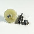 US Stock Metal Worm Wheel & Plastic Gear Reducer Reduction Gearset Set For DIY
