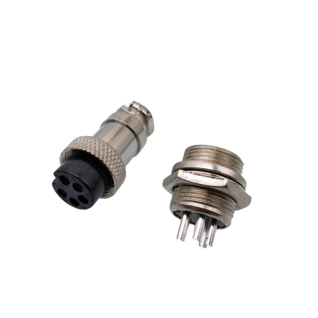 US Stock 5Pair Aviation Plug 5 Pin Male Female Panel Wire Connector 16mm GX16-5