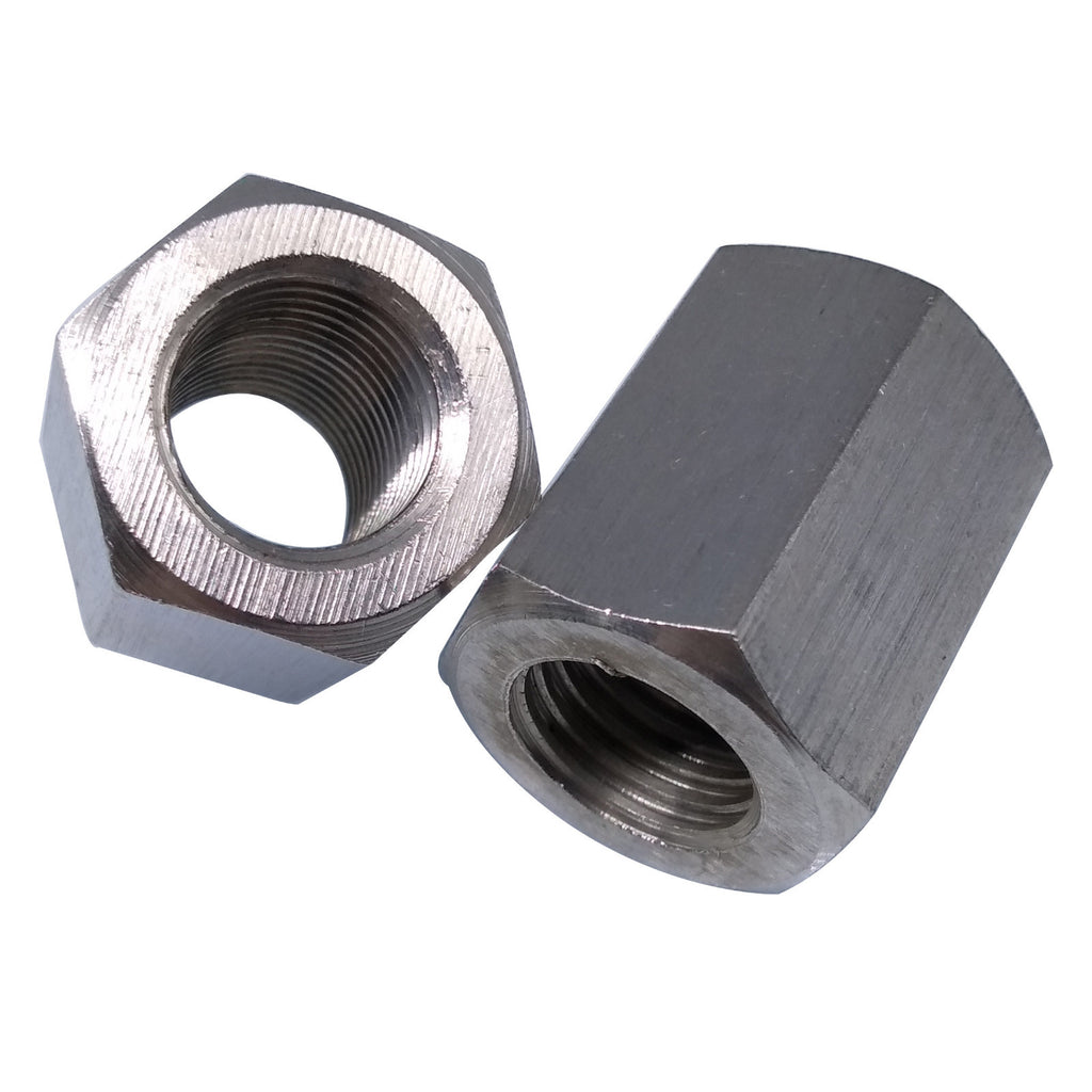 US Stock 2pcs M16 x 2 x 30mm Stainless steel Long Coupling Hex Nut Connector