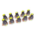 US Stock 10Units 1K B1K OHM Linear Taper Rotary Potentiometer POT Yellow Knob