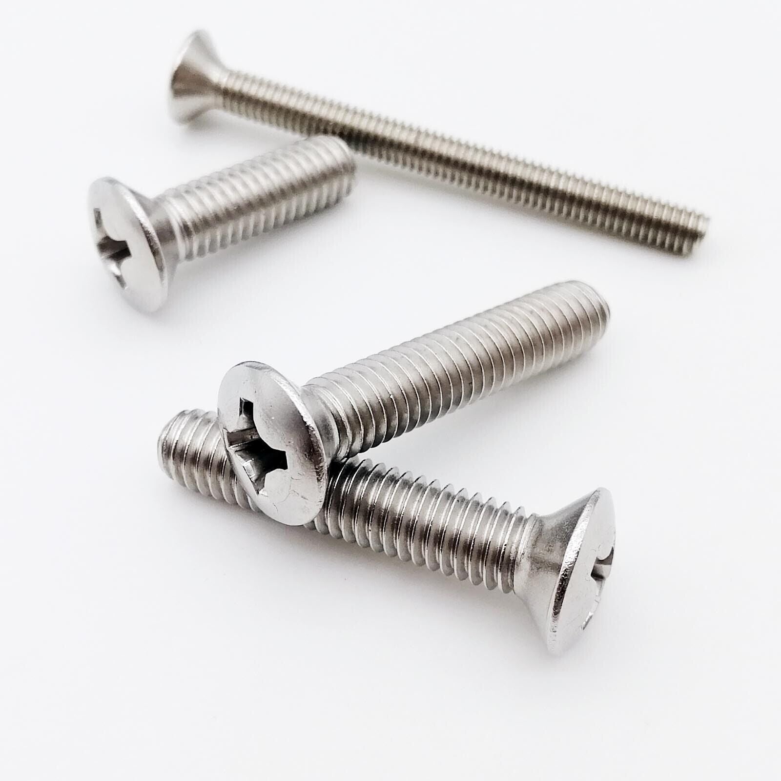 50pcs M2.5 x 10mm 304SS Cross Phillips Half Raised Countersunk Head Screw Bolt