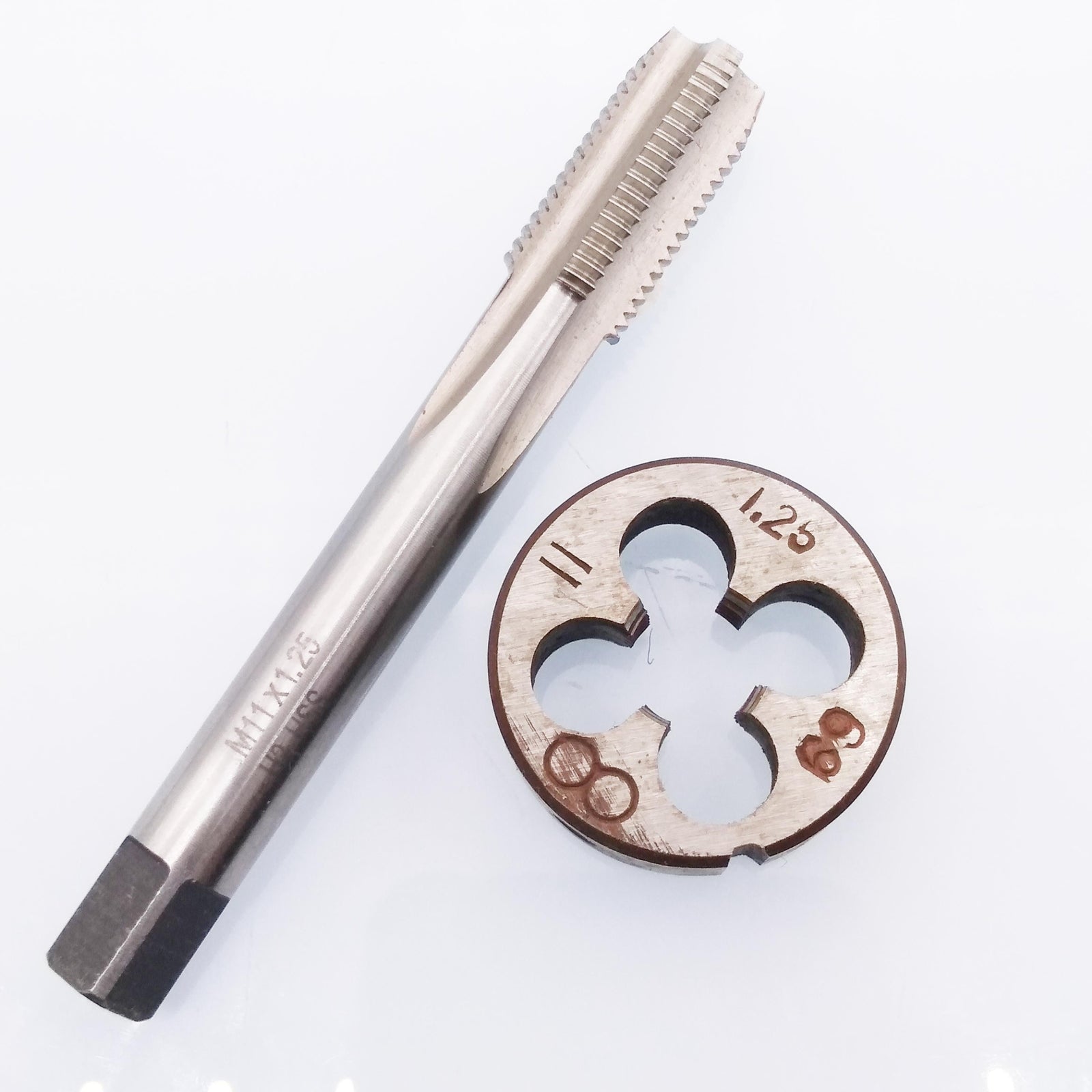 HSS M11 x 1.25mm Tap & M11 x 1.25mm Die Metric Thread Right Hand