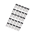 US Stock 25pairs BC557B & BC547B PNP NPN Transistor 45V 0.1A TO-92