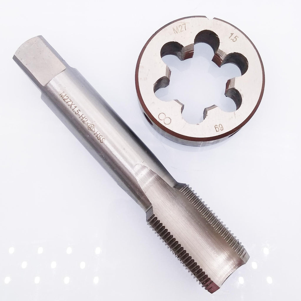 AU Stock HSS M27 x 1.5mm Tap & M27 x 1.5mm Die Metric Thread Right Hand