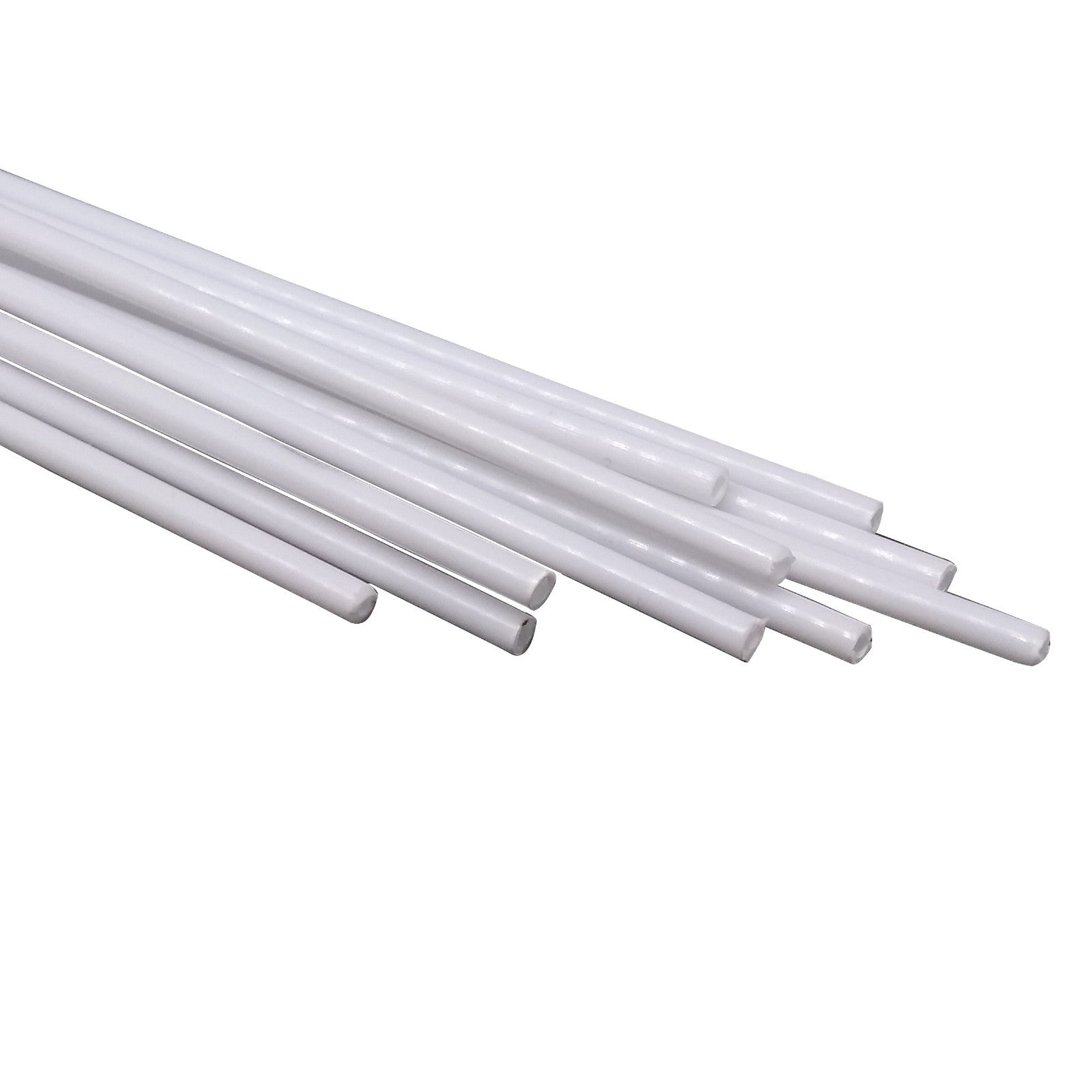 AU Stock 10x OD 2mm x 250mm ABS Styrene Plastic Round Tube Pipe Diameter White