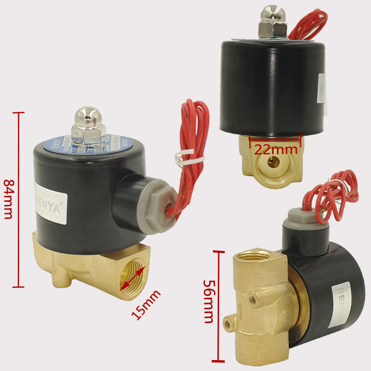 US Stock 12v DC 3/8" Electric Solenoid Valve Diesel Gas Water Air 2W-040-10 NC