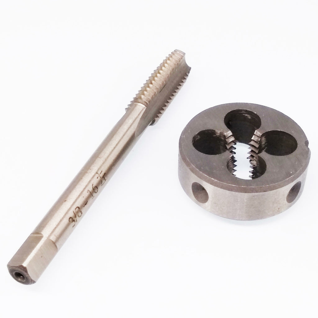 US Stock HSS 3/8-16 UN Left Hand Tap & 3/8-16 UNC Left Hand Die