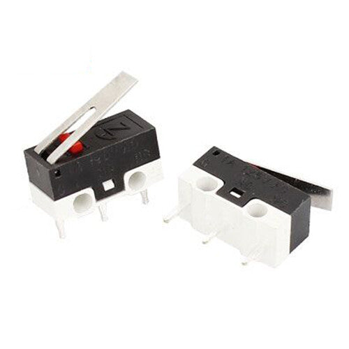 10 pieces 3 pin SPDT 1NO 1NC lever arm clock limit micro switch AC 125V 1A