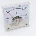 US Stock DC 0 ~ 30V Square Analog Volt Pointer Needle Panel Meter Voltmeter 91C4