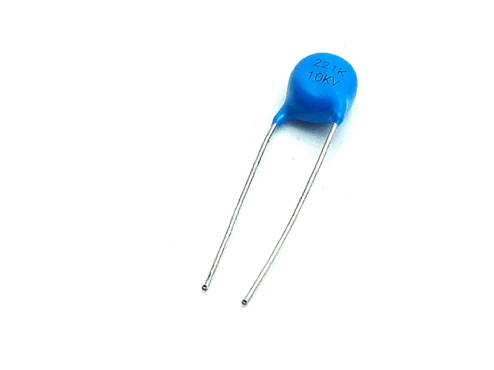 US Stock 10pcs High Voltage Ceramic Disc Capacitors 220pf 0.22nf 221 10000V 10KV
