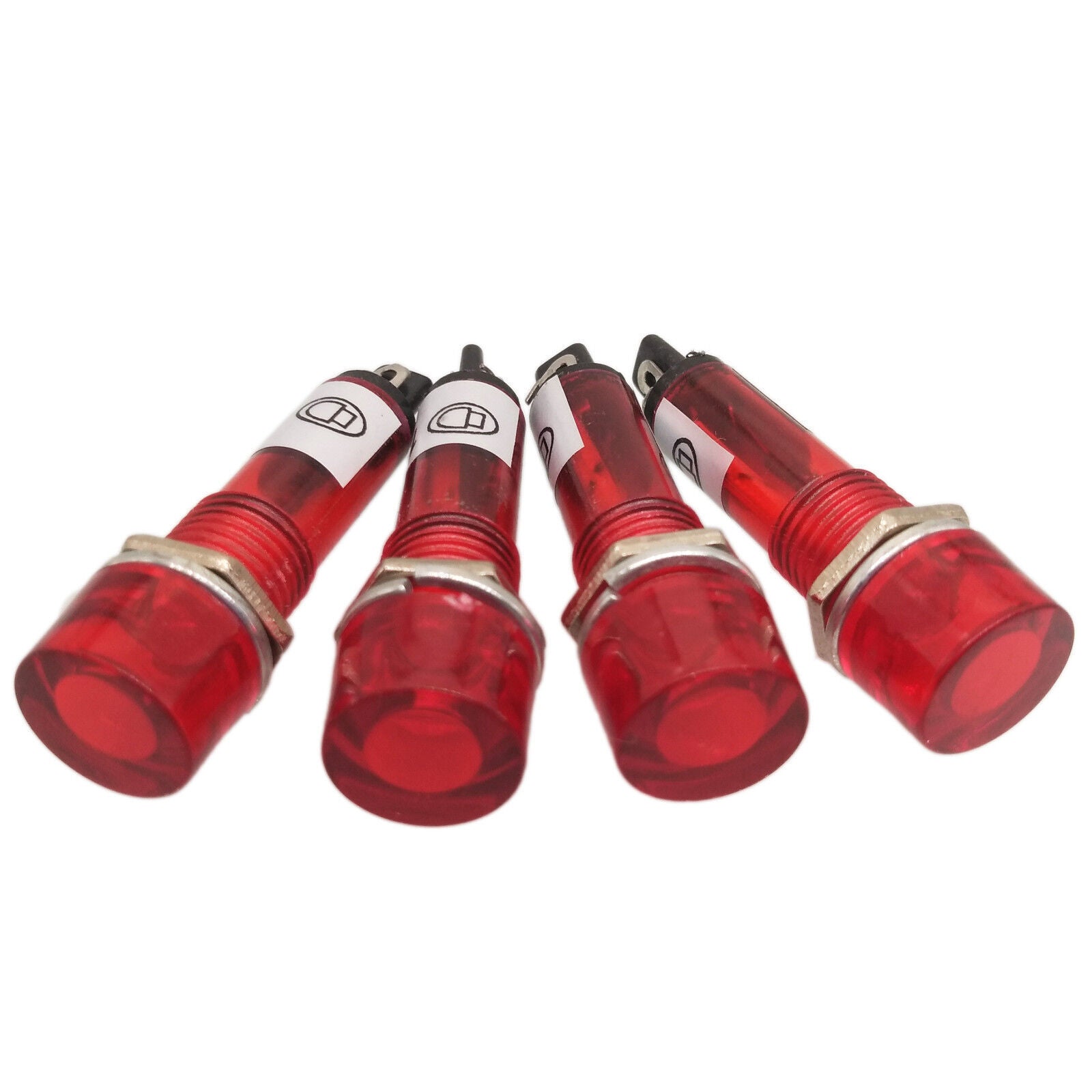 10pcs Red XD10-3 110V AC 10mm Power Signal Indicator Light Mini Pilot Lamp