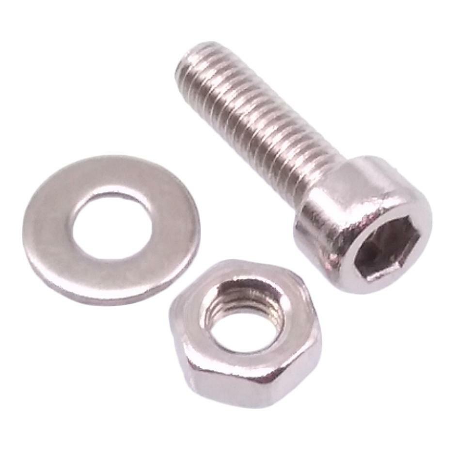 200x M3 x 10mm Socket Head Cap Screws Stainless Steel Allen Socket Nuts Washers