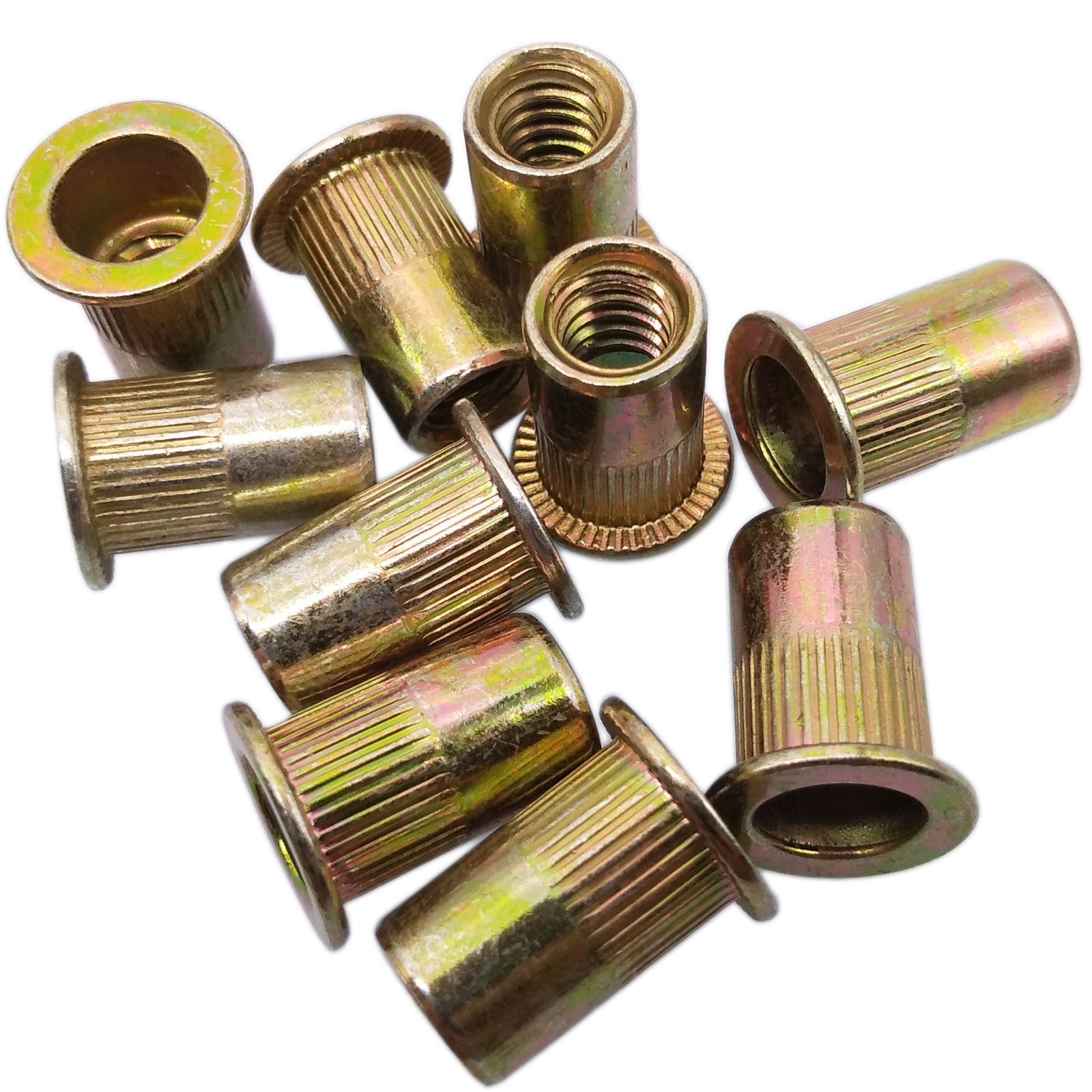 100pcs M3 x 0.5 x 9mm LFK Steel Rivet Nut Rivnut Insert Nutsert