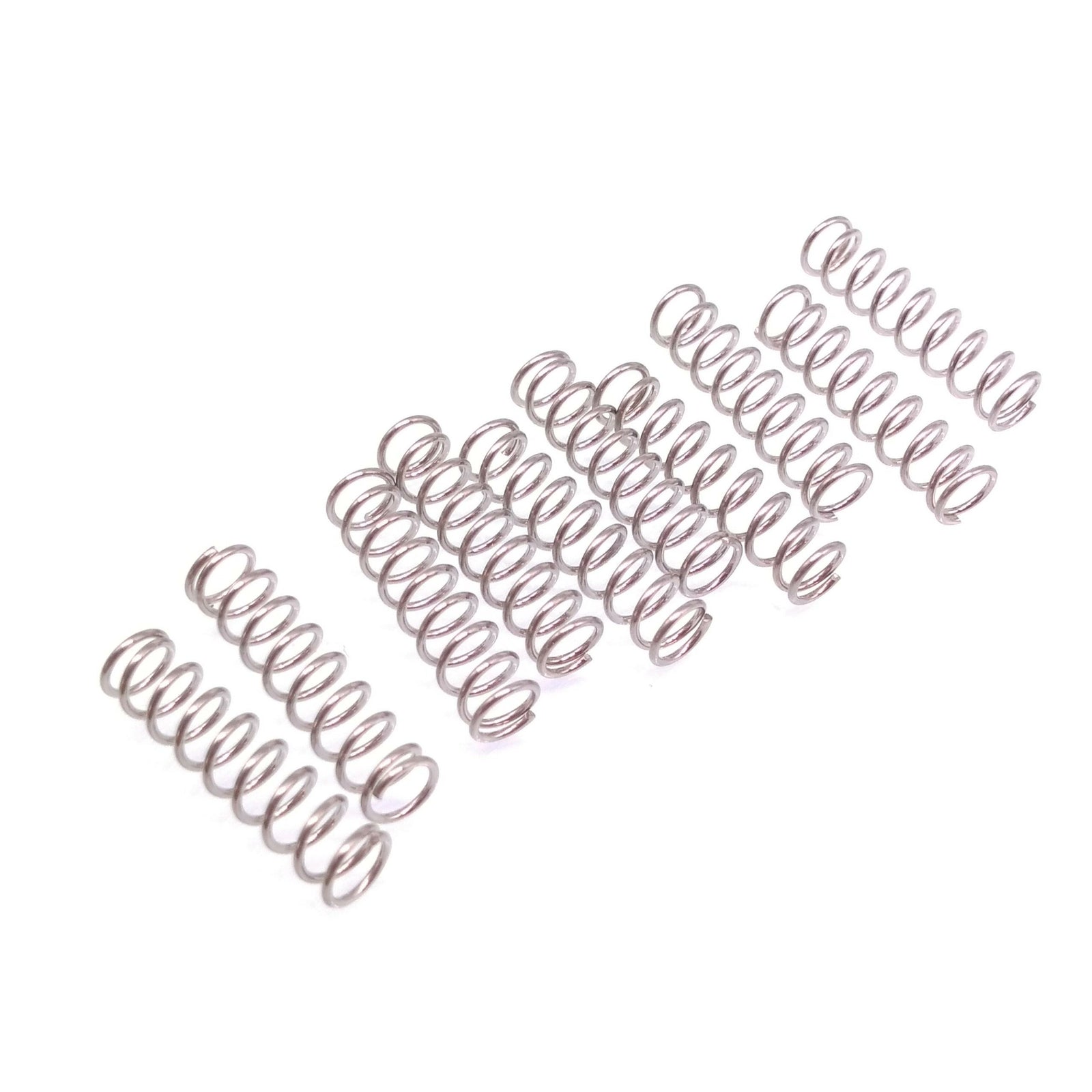10x 0.6mm Wire Dia Stainless Steel Compression Spring Pressure OD 5mm Length 20