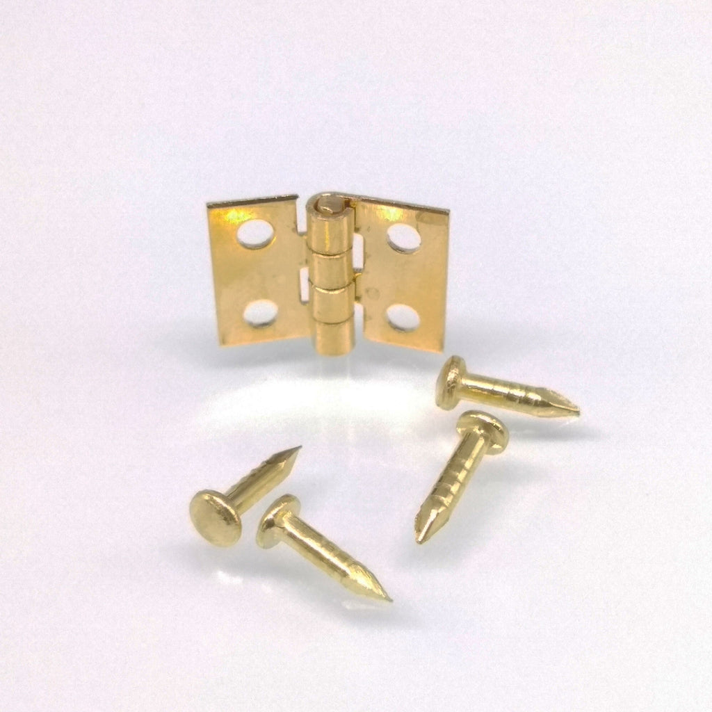 US Stock 50x Mini Jewelry Chest Gift Wine Music Box Dollhouse Cabinet Door Hinge