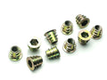 US Stock 20x M6 x 10mm Furniture Hex Drive Flat Head Nuts Screws For Wood Insert