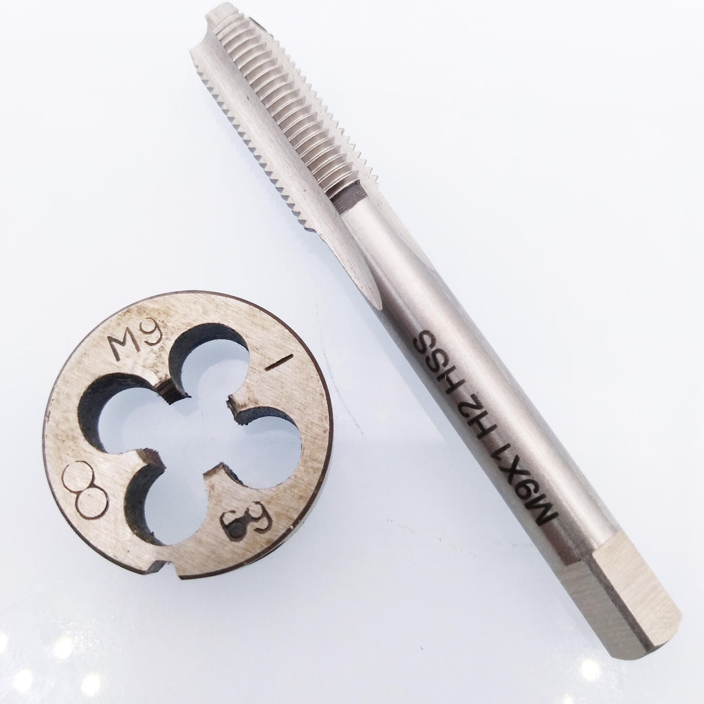 HSS M9 x 1mm Tap & M9 x 1.0mm Die Metric Thread Right Hand