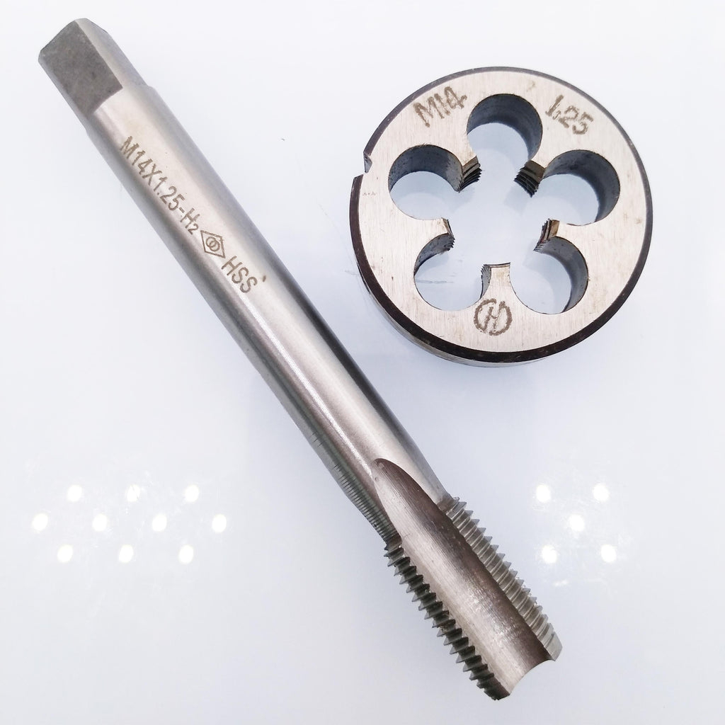 AU Stock HSS M14 x 1.25mm Tap & M14 x 1.25mm Die Metric Thread Right Hand