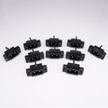 10pcs AC Power Socket Connector AC 250V 2.5A IEC320 C8 2 Pins Screw Mount Inlet