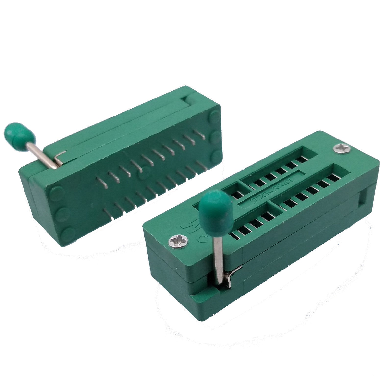2x 20 Pin 2.54mm ZIF ZIP IC Test DIP Board Socket Universal 220-3345