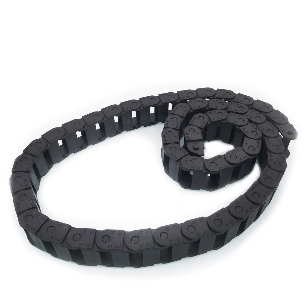 AU Stock 2M 2000mm Black Long Nylon Cable Drag Chain Wire Carrier 10 x 20mm