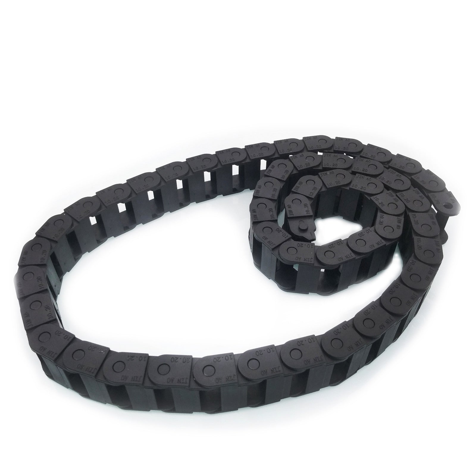 AU Stock 2M 2000mm Black Long Nylon Cable Drag Chain Wire Carrier 10 x 20mm