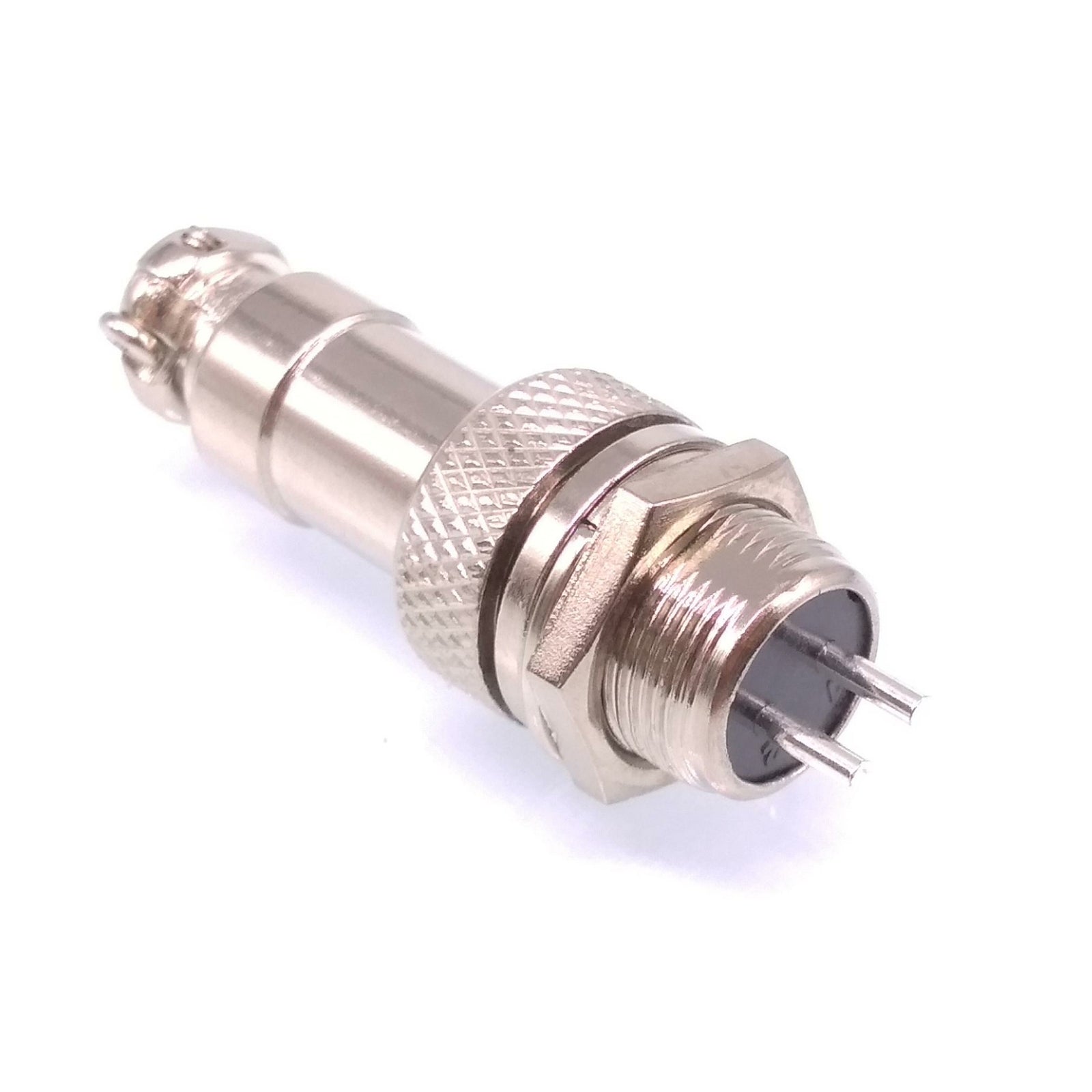 5Sets GX12 2Pin 12mm Panel Mounting Metal Aviation Connector Plug + Socket