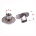 50pcs M8 x 10 Cold Heading Round Base Weld Nut Through-Hole Insert Tee Nut