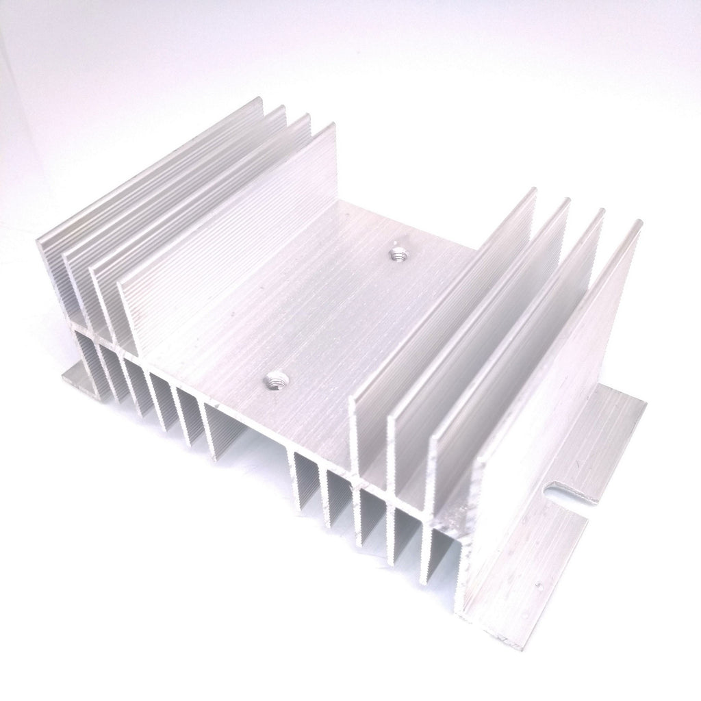 US Stock Aluminum Heat Sink 125mm x 70mm x 50mm for Solid State Relay SSR