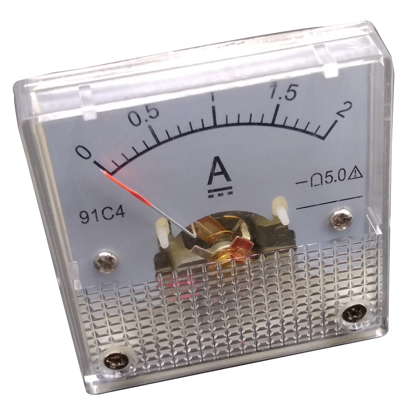 US Stock DC 0 ~ 2A Analog AMP Current Pointer Needle Panel Meter Ammeter 91C4
