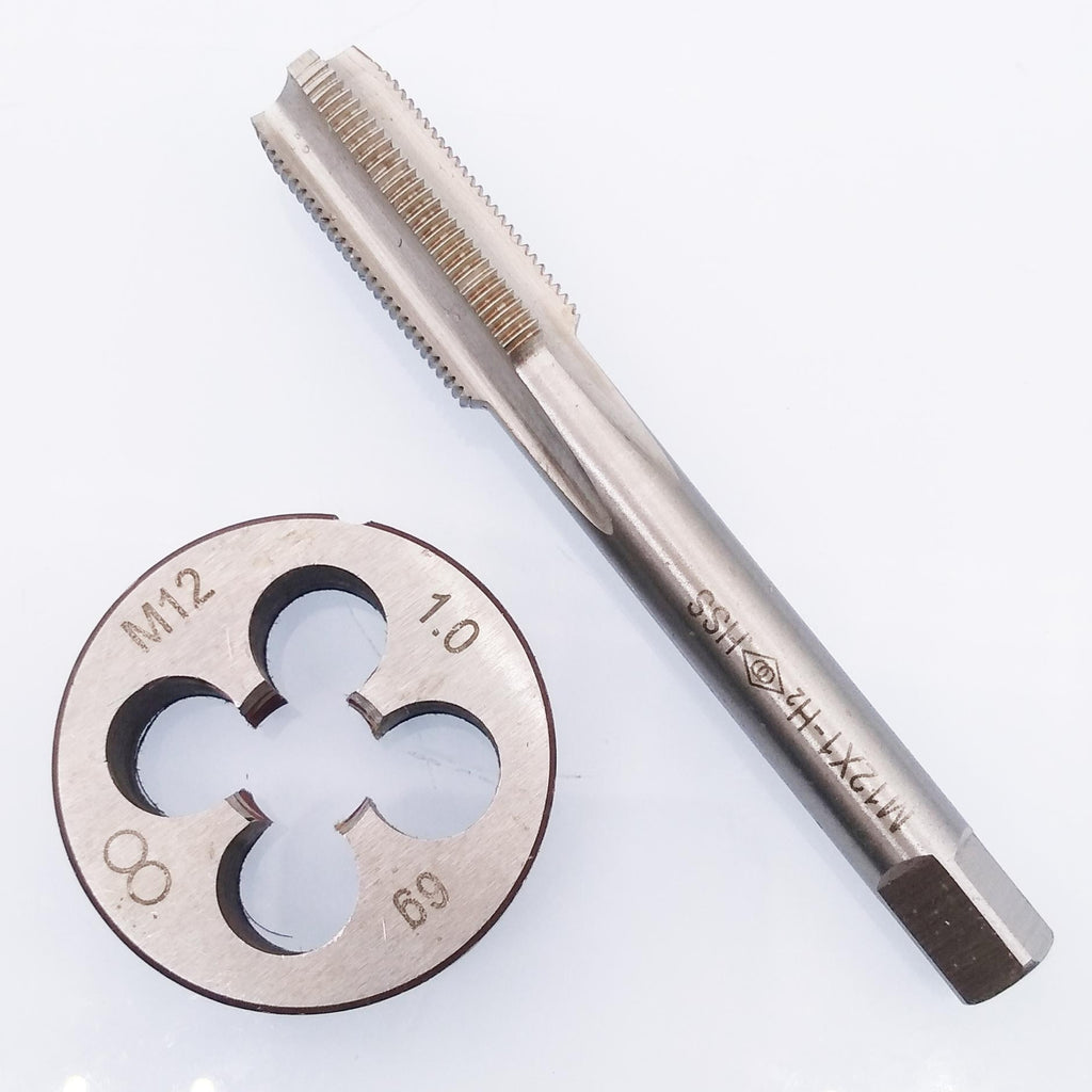 HSS M12 x 1mm Tap & M12 x 1.0mm Die Metric Thread Right Hand