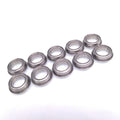 10 x MF128zz Mini Metal Double Shielded Flanged Ball Bearings (8mm*12mm*3.5mm)
