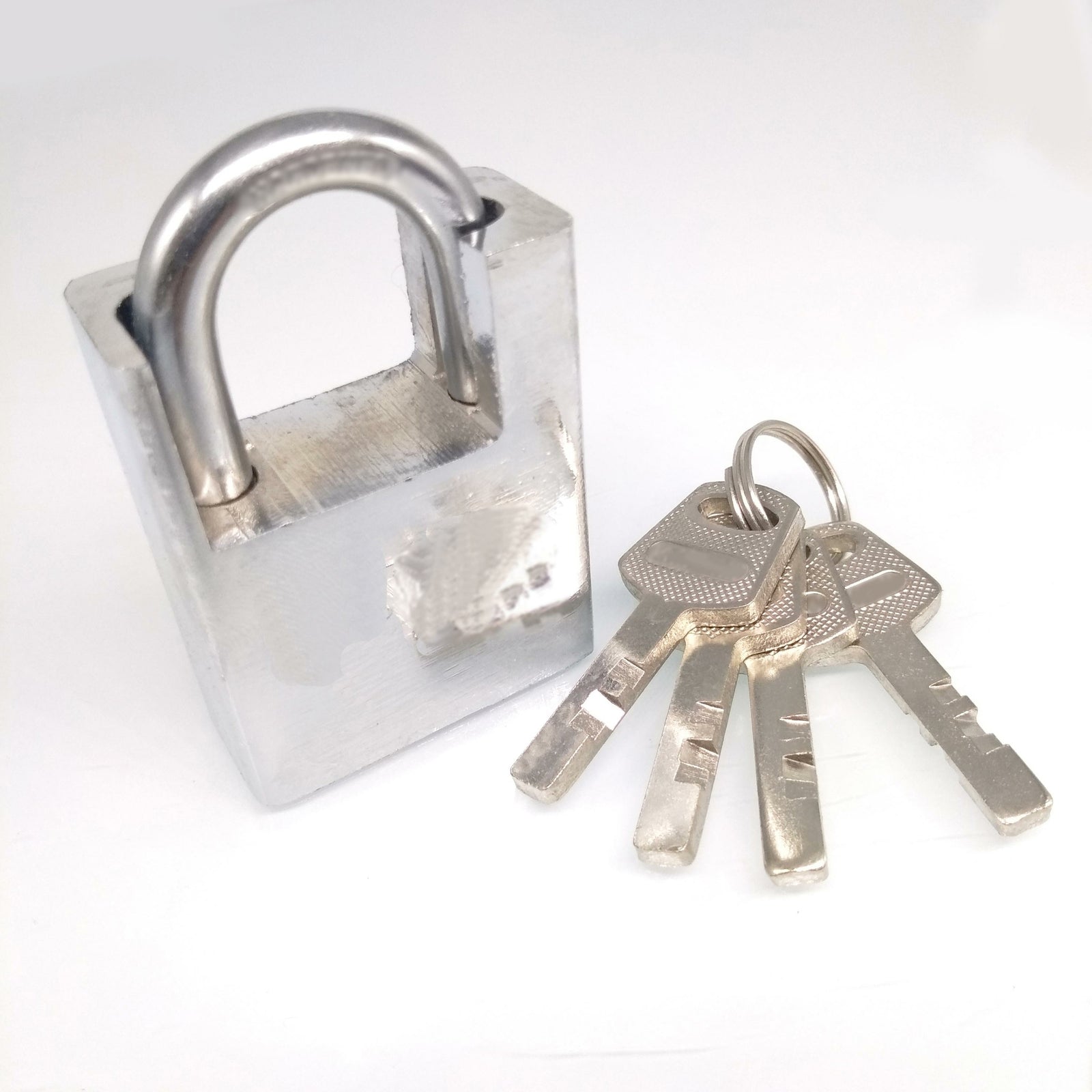 2pcs Shipping Container Garage Anti-Theft Lock Padlock With 4 Keys 40mm