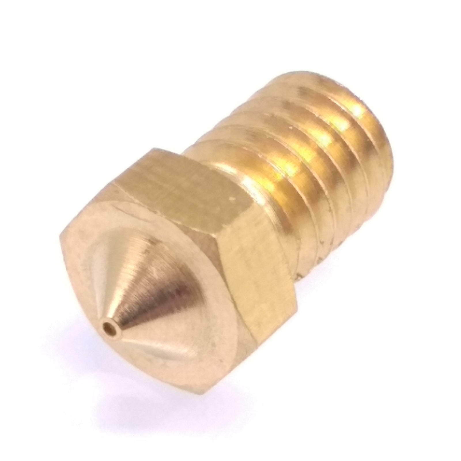 US Stock 10pcs 3D Printer Extruder Brass Nozzle 0.6mm M6 Thread 1.75mm For E3D