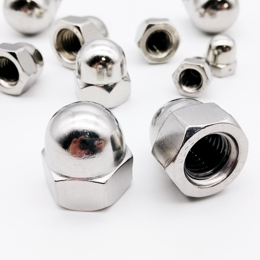 20pcs M8 304 A2 Stainless Steel Hex Cap Dome Acorn Nut