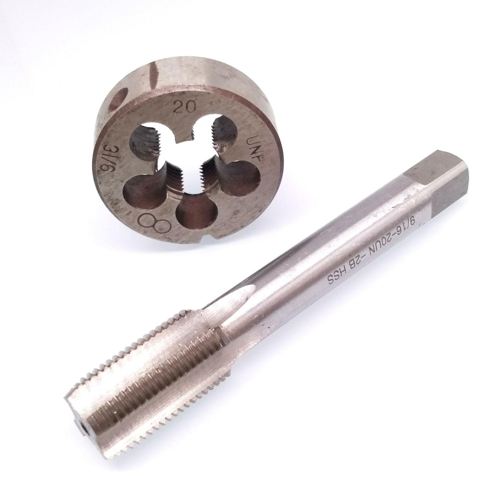 US Stock HSS 9/16-20 UN Tap & 9/16-20 UNF Die Right Hand