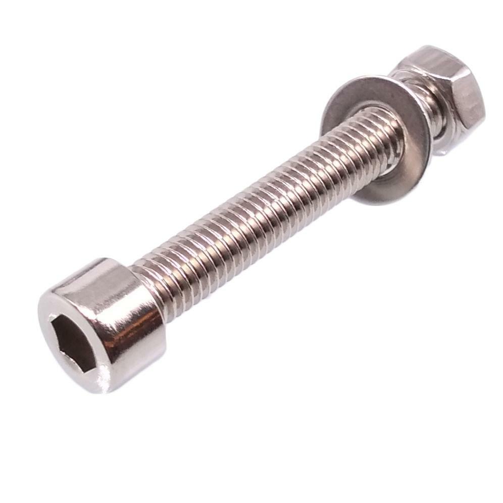50x M5 x 40mm Socket Head Cap Screws Stainless Steel Allen Socket Nuts Washers