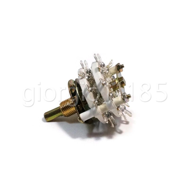 US Stock 4 Pole 5 Position Throw 4P-5T Ceramic Rotary Switch For RF Power