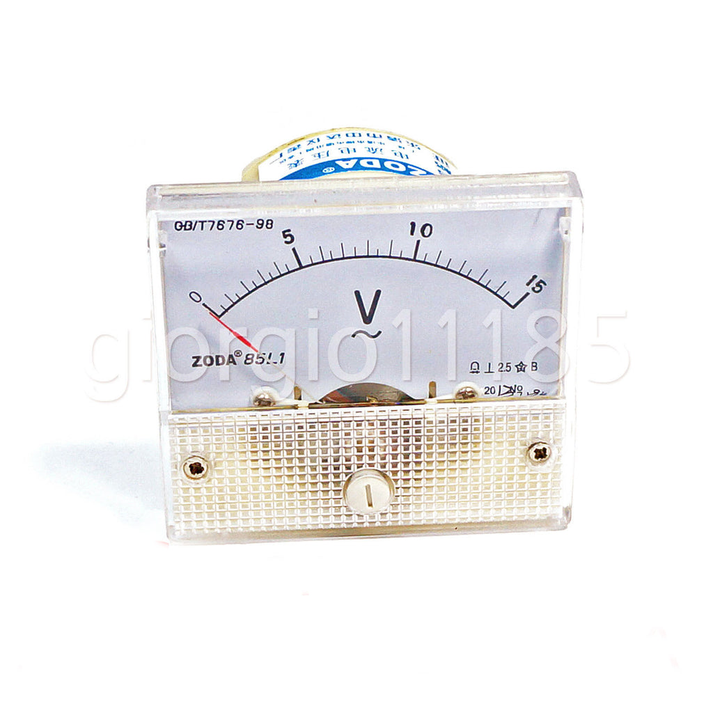 Analog Voltmeter Panel Pointer Volt Voltage Meter Gauge 85L1 AC 0-15V