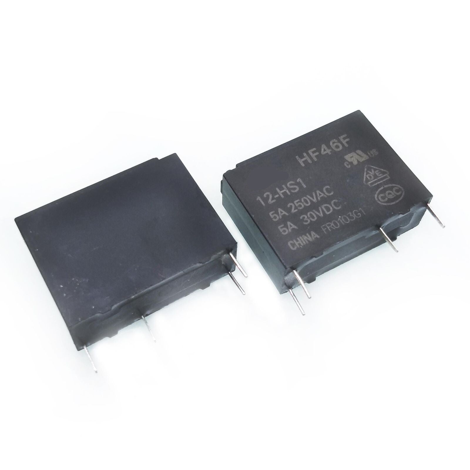 US Stock 10pcs 12VDC 5A Power Relay HF46F-12-HS1 4 Pin