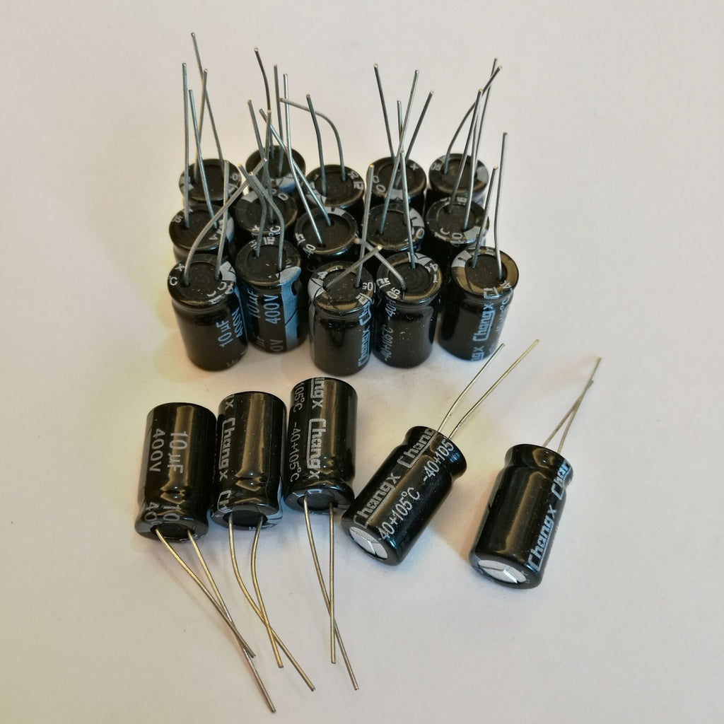 US Stock 20pcs Electrolytic Capacitors 10uF 10mfd 400V +105℃ Radial 10 x 17mm