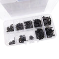 US Stock 300pcs E-Clip & Retaining Ring Assortment Kit 3mm 4mm 5mm 6mm 8mm 9mm