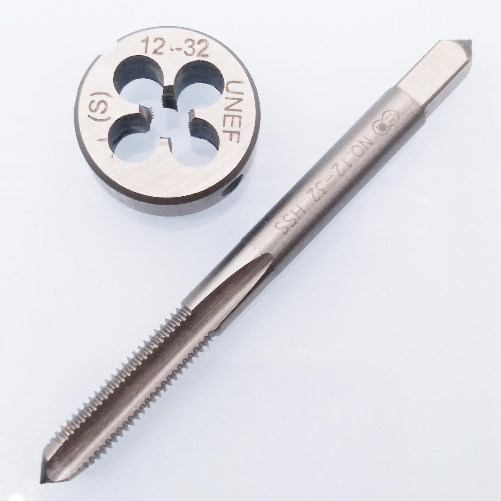US Stock HSS 12-32 UNEF Tap & 12-32 UNEF Die Right Hand