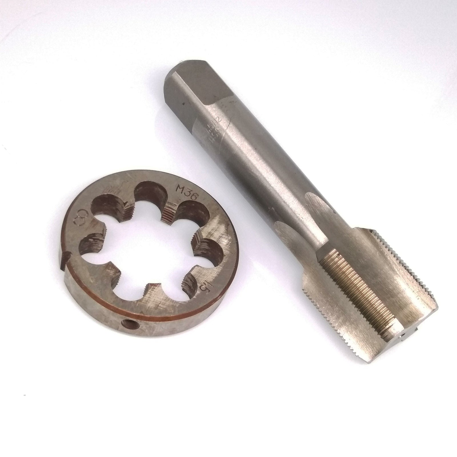 US Stock HSS M36 x 1.5mm Tap & M36 x 1.5mm Die Metric Thread Right Hand