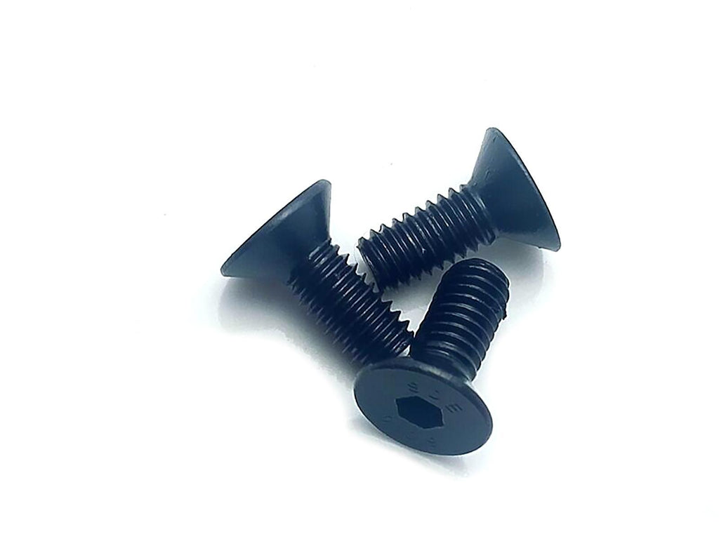 US Stock 50x M4 x 10mm Grade 10.9 Flat Countersunk Hex Socket Bolts Screws Black