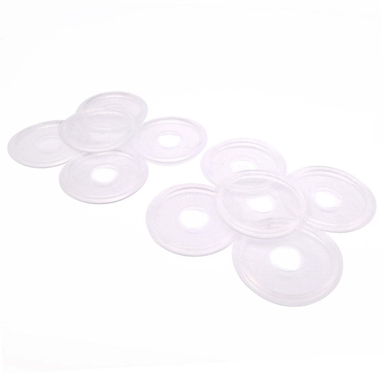 10pcs 19mm Sanitary Tri Clamp Silicon Gasket Fits 50.5mm OD Type Ferrule Flange